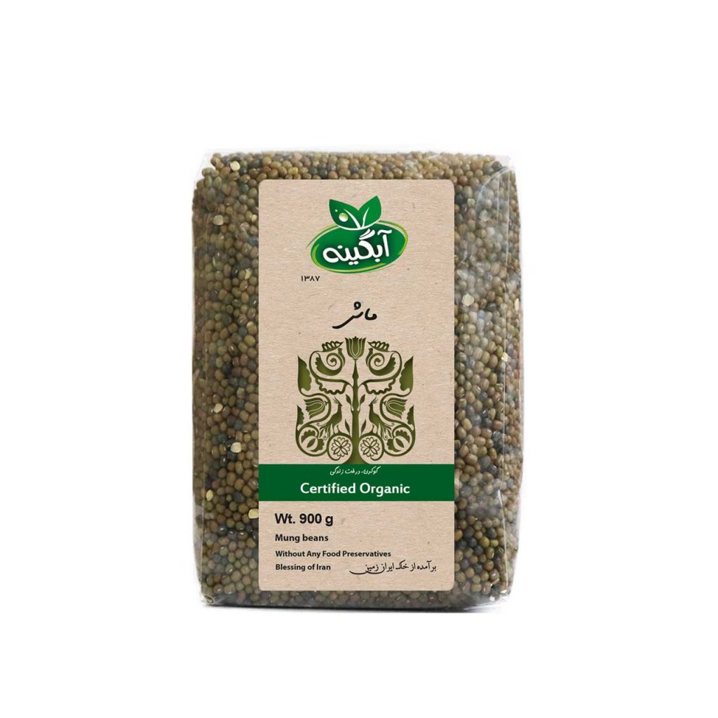 ماش طبیعی و ارگانیک آبگینه(کشت بدون کود و سم)900 گرمی
